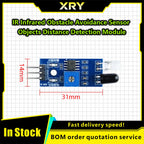 XRY 10pcs/1pc IR Infrared Obstacle Avoidance Sensor Module for Arduino Smart Car Robot 3-Wire Reflective Photoelectric New