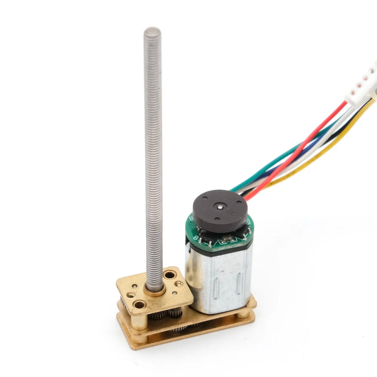 N20 DC Encoder Motor 3V/6V/12V with M3 M4 Screw Thread 55mm Long Shaft 7PPR 15-1000RPM for DIY Car Model Magnetic Encoder Motor