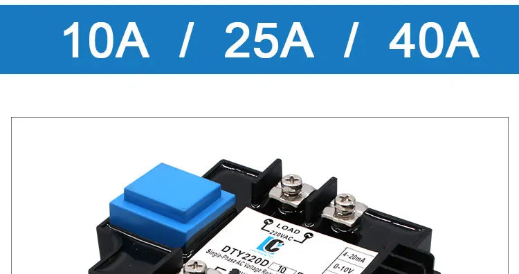 LCTC SSR 0-10V 4-20MA 0-5V Potentiometer Control Single Phase AC Voltage Regulator Relay With Heat Sink DTY Module 220V 380V