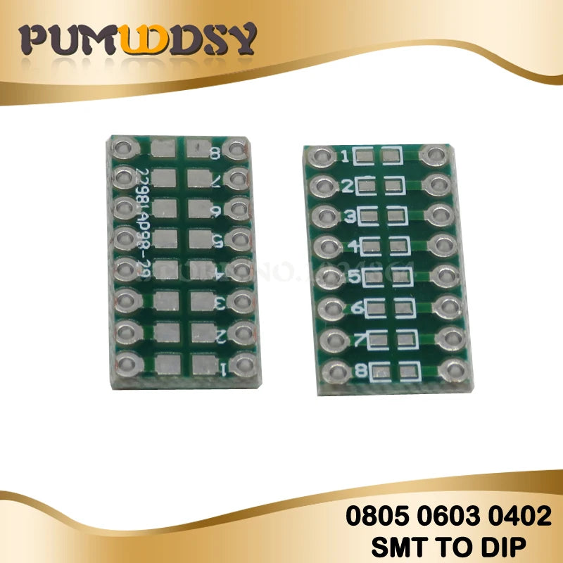 10PCS PCB Board SMD Turn To DIP 0805 0603 0402 SOT23 SOP MSOP SSOP TSSOP 8 10 14 16 20 24 28 SMT To DIP Adapter Converter Plate