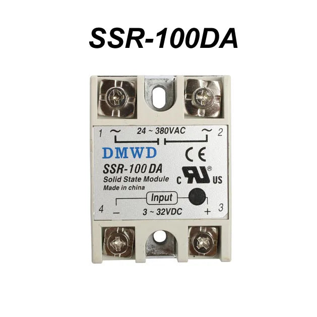 Industrial Solid State Relay SSR DA with Protective Flag SSR-40DA DC control AC Heat sink SSR-10DA SSR-15DA SSR-25DA