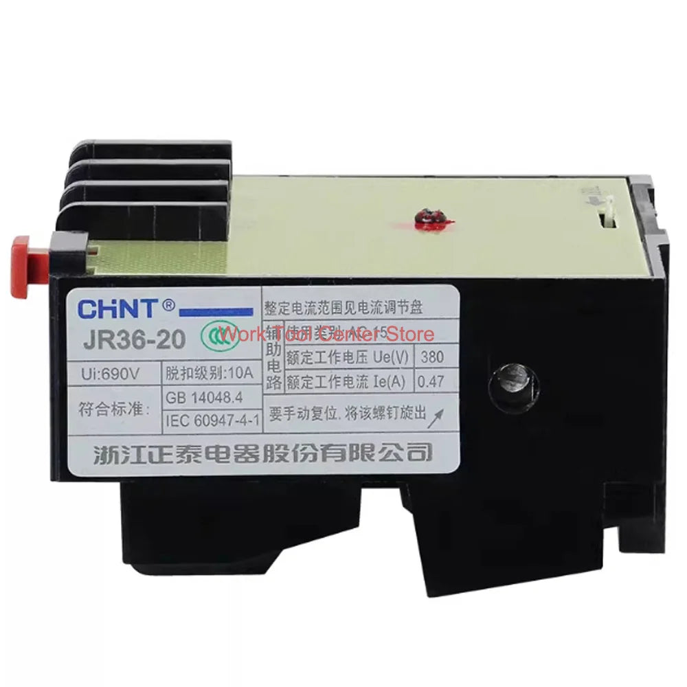 Original Chint Smart Relay Module Thermoregulator JR36-20/63/160 Adjustable Current Thermal Overload Protector Phase Control