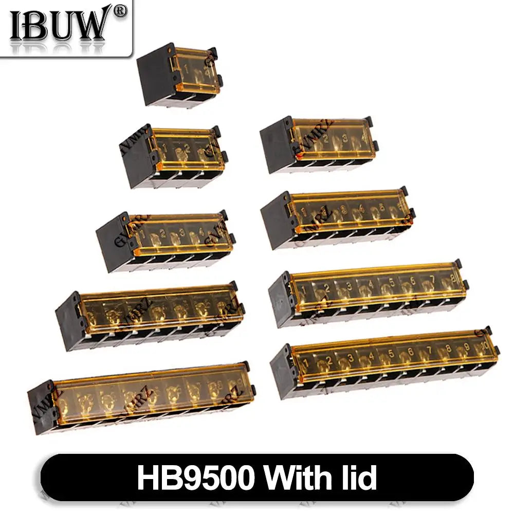 2PCS HB9500 6P 7P 8P 9P 10Pin PCB Screw Terminal Block Connector HB-9500 Lid Barrier Terminal 9.5MM Pitch KF9500 2P 3P 4P 5P