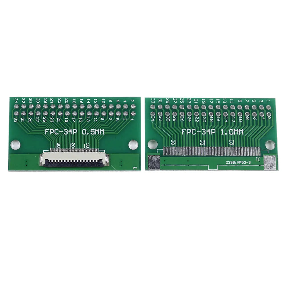 JCD 1Piece FPC/FFC Flat Cable Transfer Plate  0.5mm 1mm to 2.54mm Spacing Connector Flexible Flat Cable Adapter Board