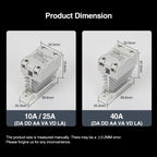 10A 25A 40A 60A 80A 100A Single Phase Slim SSR Solid State Relay With Heat Sink Industrial Relay DIN Rail Mount