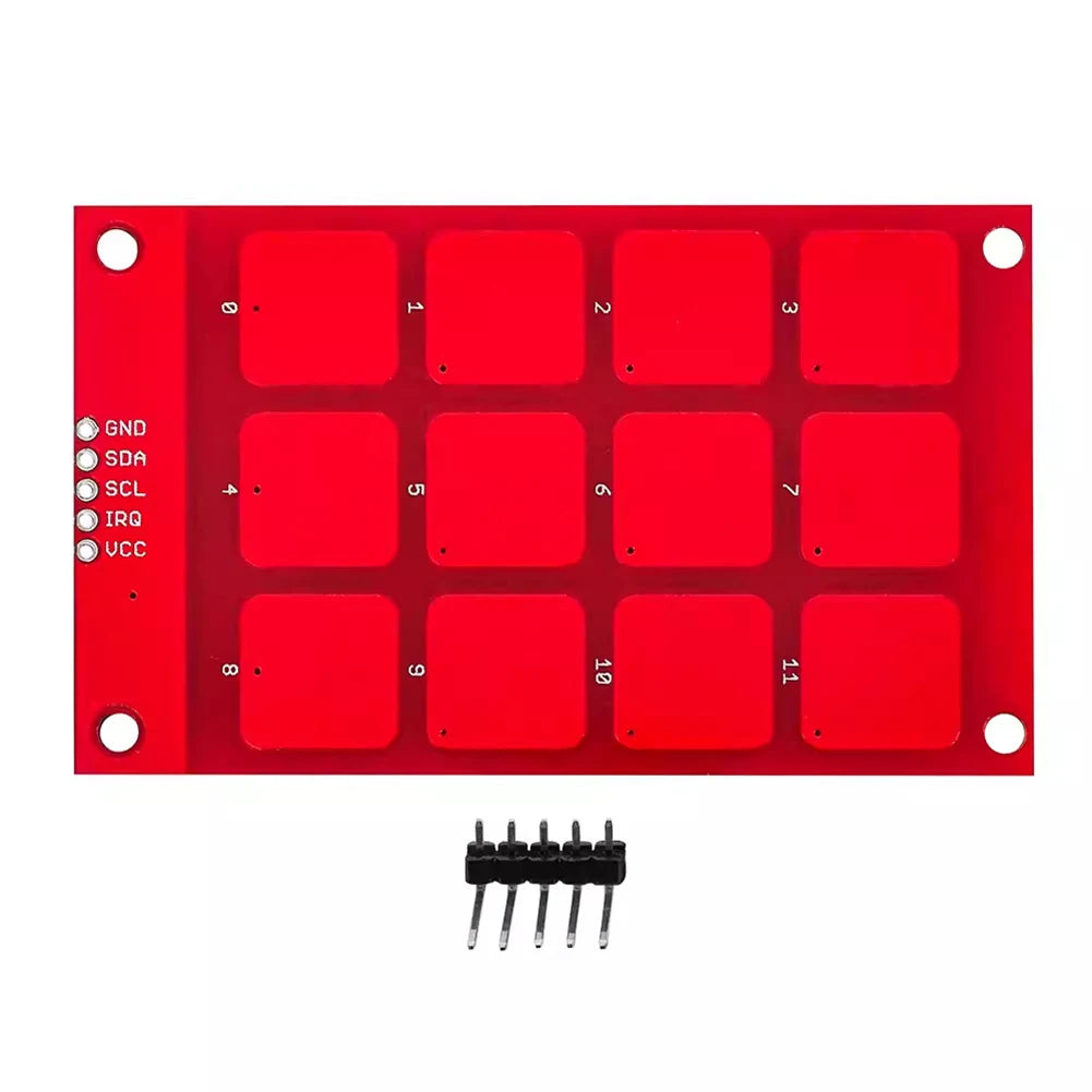 MPR121 Capacitive Touch Sensor Module I2C Interface Capacitive Touch Keypad 12 Buttons Sensor Keys Keyboard Keys for Arduino