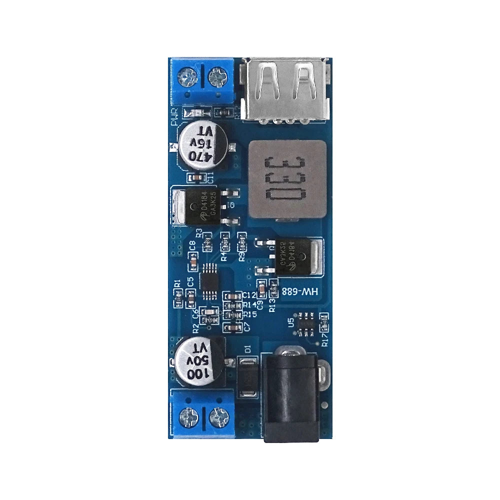 DC-DC 24V/12V To 5V 5A Step Down Power Supply Buck Converter Replace LM2596S Adjustable USB Step-down Charging Module For Phone