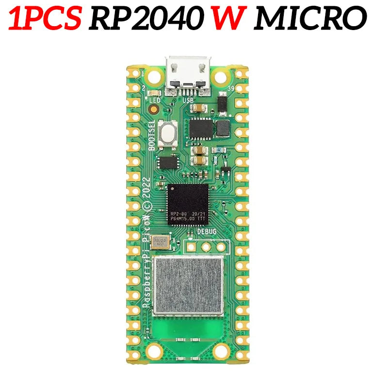 Official Raspberry Pi Pico Board RP2040 Dual-Core 264KB ARM Low-Power Microcomputers High-Performance Cortex-M0+ Processor