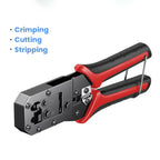 RJ45 Crimping Tool Ethernet Network LAN Cable Crimper Cutter Stripper Plier 8P RJ45 6P RJ12 RJ11 for Modular Connector