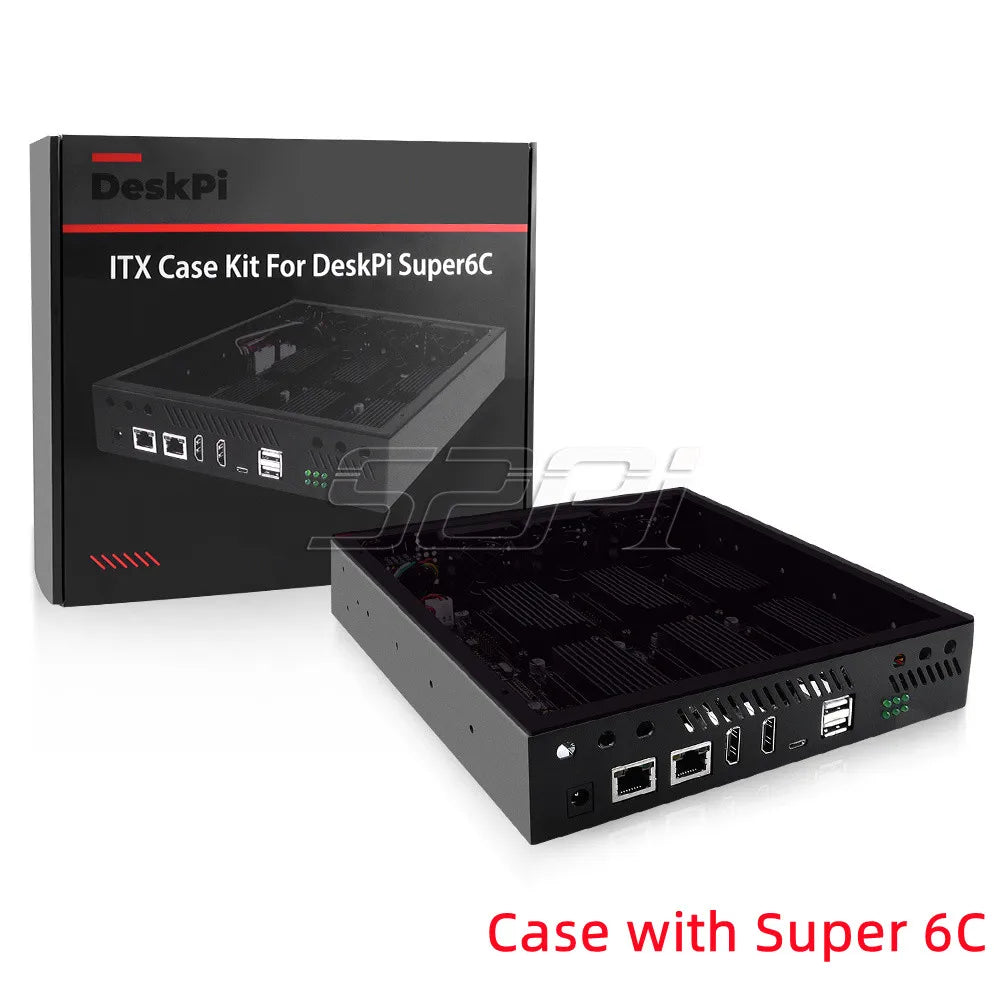 52Pi New DeskPi Super6C Raspberry Pi CM4 Cluster Carrier Mini-ITX Board 6 RPI Compatible CM4 Supported