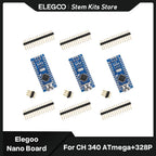 ELEGOO Nano Board CH340/ATmega328P Without USB Cable, Compatible with Arduino® (Nano X 3 Without Cable)