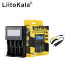 LiitoKala Lii-PD2 Lii-PD4 LCD Lipo Battery Charger For 21700 20700 18650 18350 26650 22650 14500 NiMH Smart Full Automatic Stop