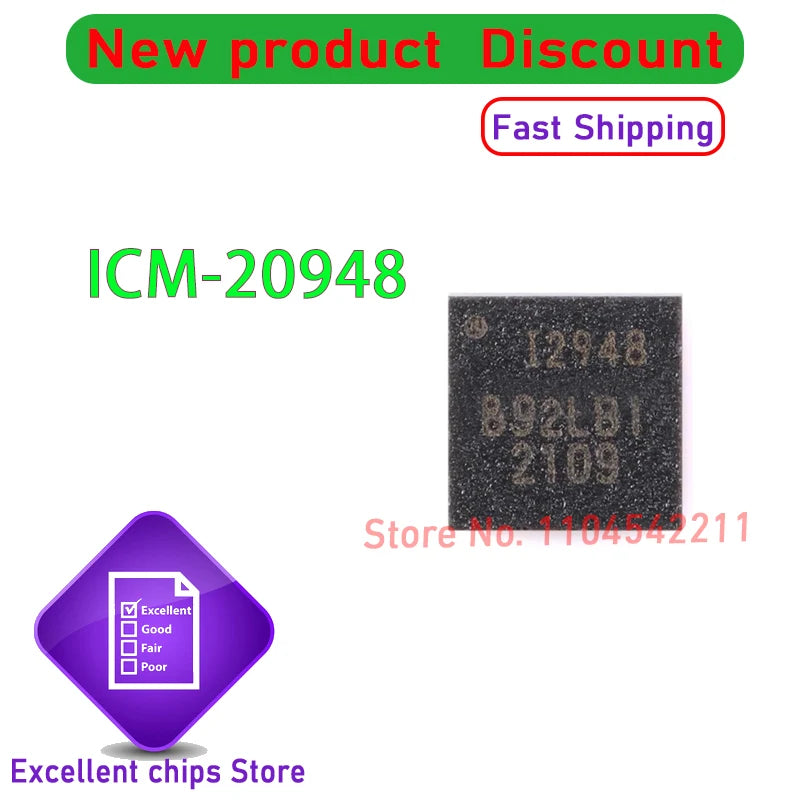 (1piece) 100% New ICM-20948 ICM20948 I2948 QFN-24 Chipset