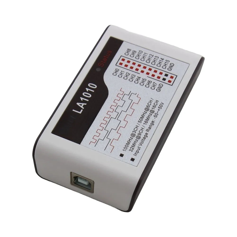 LA1010 For Logic Analyzer 16 Channel 100MHz Sampling Rate For Protocol Debugging UART I2C For Spi RS232 Electronic Testing Tool