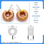 20mm 80-26 Iron powder core Toroidal inductor Wirewound inductor Iron powder core Magnetic ring inductor