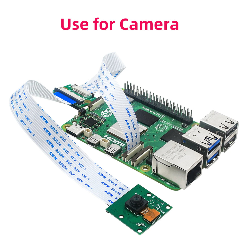 Raspberry Pi 5 22 Pin to 15 Pin CSI DSI Converter for RPI 5 Connect to Camera Display + 15Pin 22Pin FFC 15CM for RPI 5 Pi5