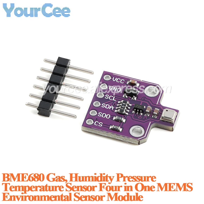 2pcs/1pc MICS-6814 Nitrogen Carbon Gas Sensor Air Quality CO NO2 NH3 TGS2600 CCS811 BME680 Temperature Humidity Height Detection