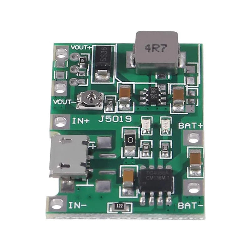 6PCS 2A USB 18650 Lithium Li-ion Battery Charger Module Boost 3.7V to 5V 9V 12V Adjustable DC-DC Step Up Boost Module TP4056