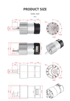 JGB37-520 Hall Encoder DC Geared Motor, 6V/12V, Reversible, High Torque 21KG.CM, All-metal Geared DC Motor With Hall Encoder.