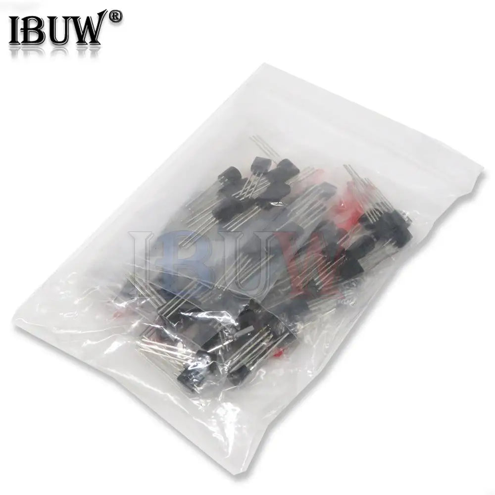 100PCS BC337 BC327 2N2222 2N2907 2N3904 2N3906 S8050 S8550 A1015 C1815 10Values Transistors set Pack Transistor kit (TO-92)