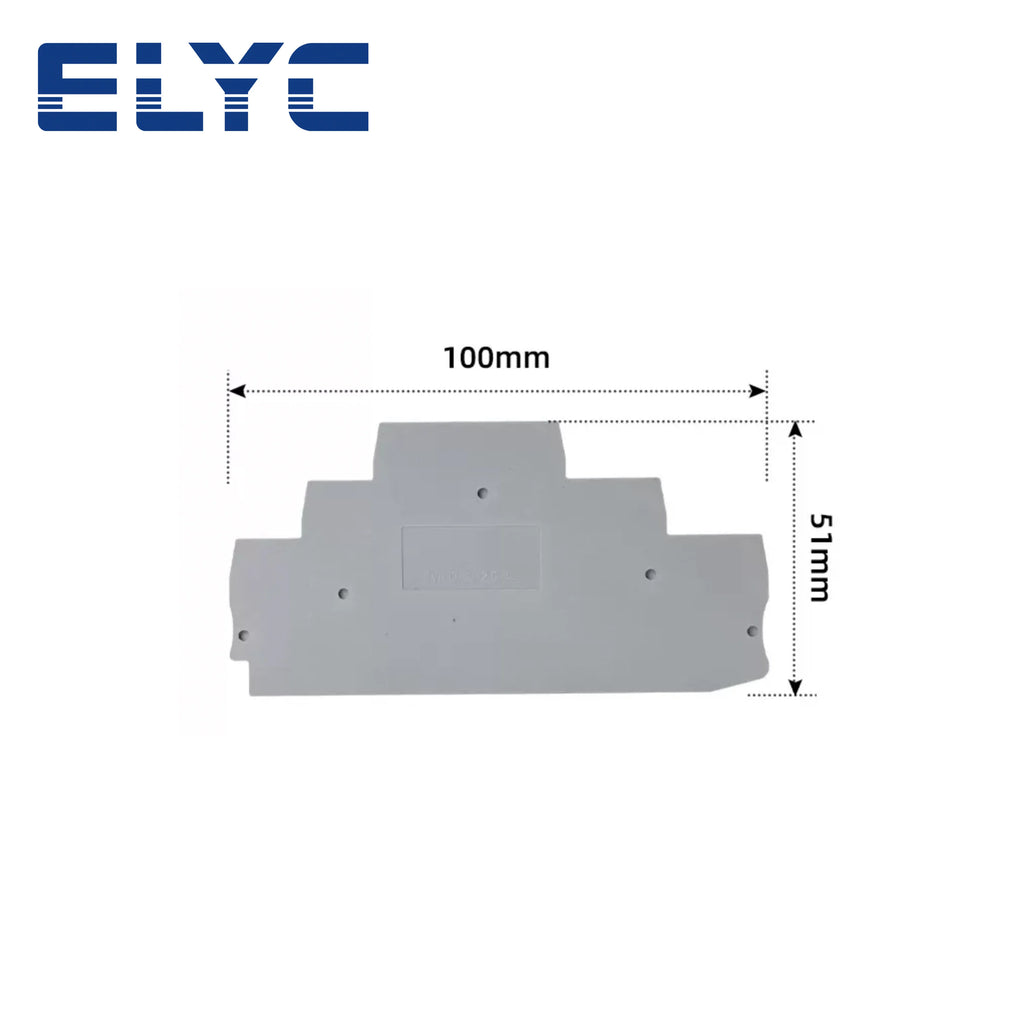 20PCS ST PT Series End Barrier Plate 1.5/2.5/4/6/10 Wire Electrical Connector Din Rail Terminal Block Accessories End Cover