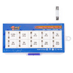 50pcs 5x20mm 0.25A-20A Ceramic Tube Fuse Assorted Kit Amp 0.25A 0.5A 1A 2A 3A 5A 8A 10A 15A 20A 250V with Storage Box