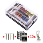 Universal 12 Ways 6 Ways Blade Fuse Block 12V 32V Car Fuse Holder Box Marine Auto Fuse Connector Switch With LED Indicator Light