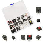 72PCS/Box Tactile Push Button Switch 1212 1813, Clicky On/Off Switch for LED Flashlight Headlamp Torch Lantern DIY Parts