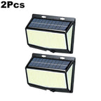 468 LED Outdoor Solar Lights with Motion Sensor 3 Lighting Modes Waterproof Solar Wall Lights for Courtyard Garage Fence Patio