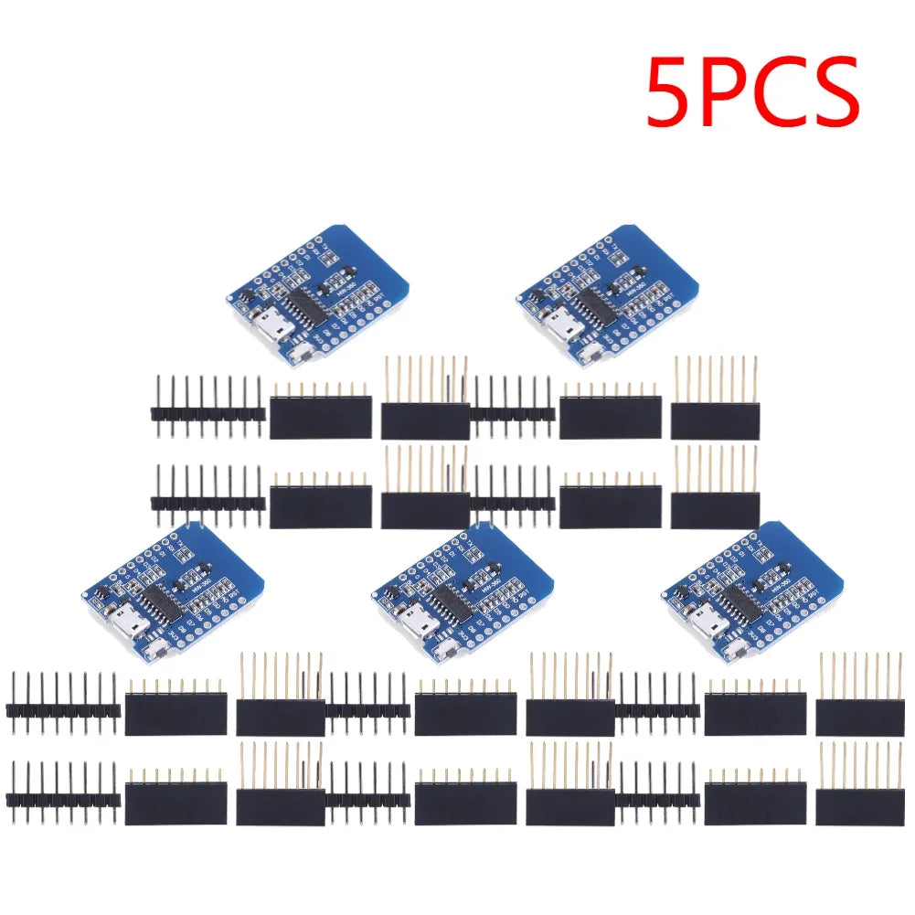 1-20PCS ESP8266 D1 Mini WIFI Development Board ESP-12F CH340G CH340 V2 Usb Wemos D1 Mini Nodemcu Lua Iot Board 3.3V Met Pins