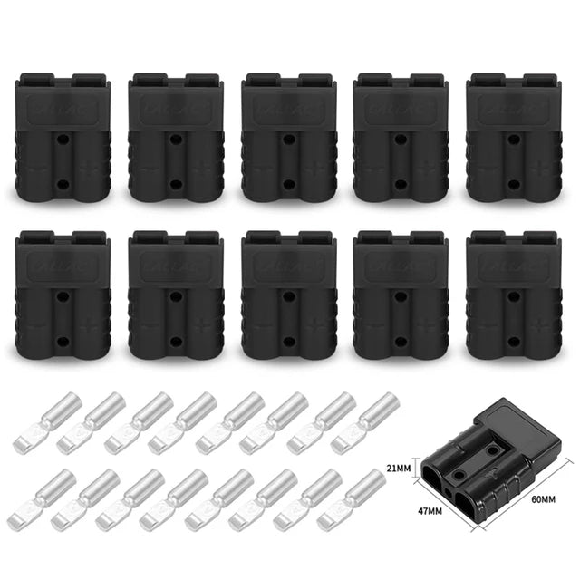 5/10PCS 50A Plug Quick Plug Battery Charging Connector Power Motorcycle Solar Caravan Socket Adapter Accessories