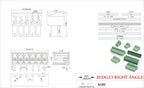 KF2EDG 3.5mm Pitch PCB Screw Terminal Block 2P 3 4 5 6 7 8 9 10 11 12 13~16Pin Male Plug Female Socket Pin Header Wire Connector