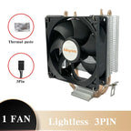 X99 CPU Air Cooler 3PIN/4PIN PC 90MM Silent Cooling Fan For Intel LGA 1151 1155 1200 1700 2011 X79 AMD AM4 AM5 Ventilador