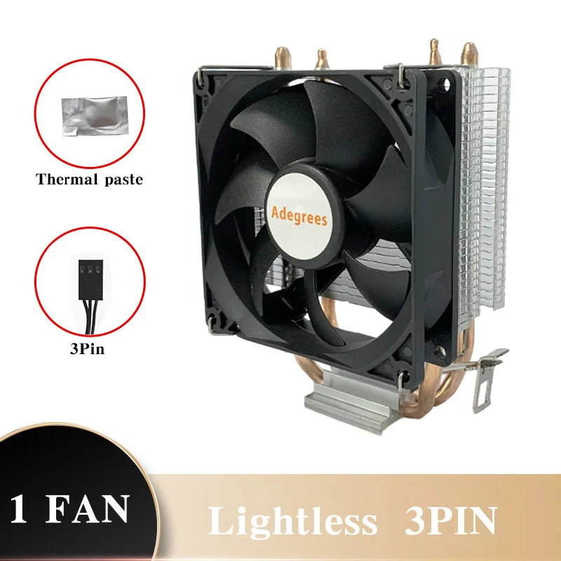 X99 CPU Air Cooler 3PIN/4PIN PC 90MM Silent Cooling Fan For Intel LGA 1151 1155 1200 1700 2011 X79 AMD AM4 AM5 Ventilador