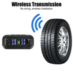 Temperature Warning Fuel Save Tire Pressure Monitoring System Solar TPMS With 4 External Sensors Car Tyre Pressure Monitor