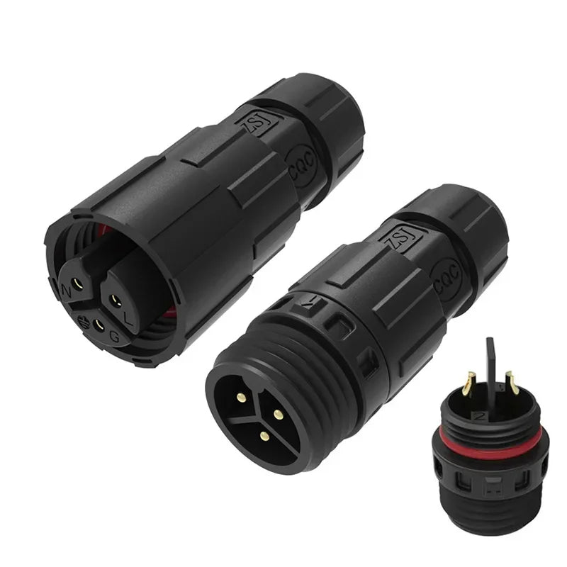 IP68 M16 Welding/Screw Connector 2 3 4 5 6 7 8 9 Pin Connector Line Outdoor Male Female Waterproof Wire Power Aviation Plug