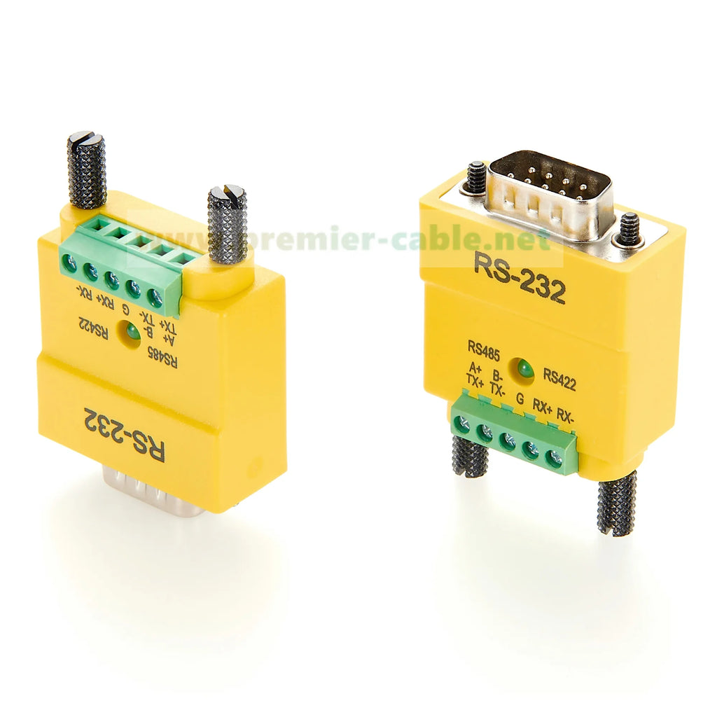 DB9 Male RS232 to RS485 RS422 Adapter Converter D-Sub DB9 RS232 to RS485 RS422 Converter RS232 to RS422 Serial Port Converter