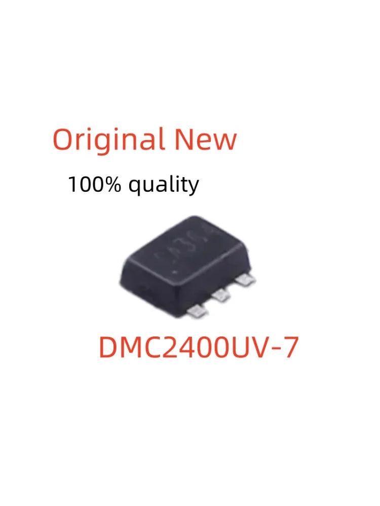 100% New DMC2400UV-7 SOT-563 Dual N+P Channel MOSFET 20V 1.03A/700mA Low Rds(on) Switching Transistor
