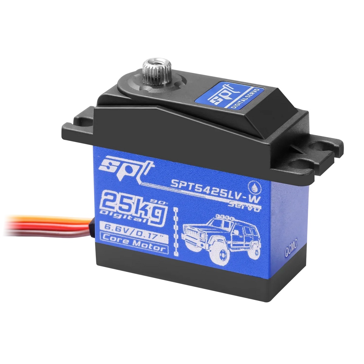 SPT 25KG 35KG Digital RC Servo Large Torque 180° 360° Metal Gear Waterproof Motor for RC Crawler Car SCX10 TRX4 Drift Robot