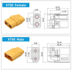 OMCH XT60 12/14AWG XT90 10AWG Male Female Plug Battery Connector With Silicone Wire Cable For RC Airplane Lipo Battery Drone Car