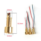 Universal MMCX Female Socket, Pure Copper Gold-Plated Connector with Soldering Wires and Built-in Threaded Nut Holder