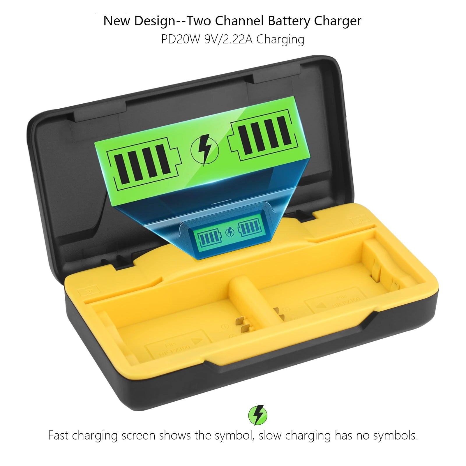 Probty EN-EL25 EN EL25A Battery Charger 20W Fast Charging w SD Card Slots For Nikon Z Series Z50 Z30 Z50ii ZFC Z FC Camera