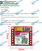 GHPYQKC Smallest SIM800L GPRS GSM Module Micro SIM Card Core Board Quad-band TTL Serial Port for arduino