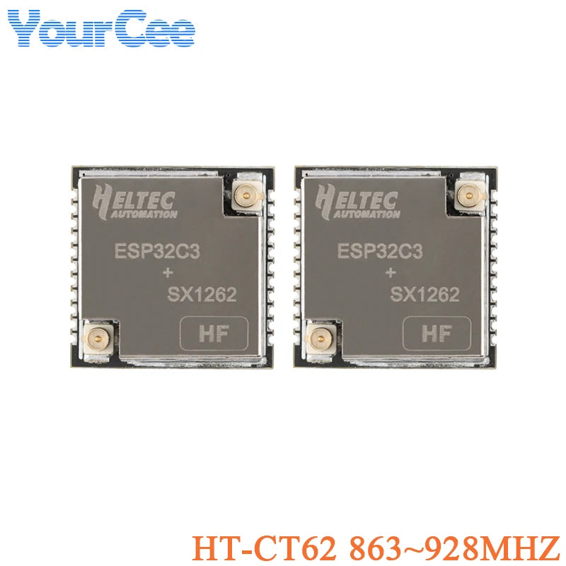 5PCS/1PC HT-CT62 ESP32C3 SX1262 Bluetooth-compatible BLE LoRa LoRaWAN Node WiFi Wireless Module 433-510MHz 863-928MHz Antenna