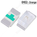 1000Pcs 0402 SMD LED Diodes Chip  Warm White Red Green Blue Yellow Orange UV Purple Pink RGB DIY PCB Lamp Light Beads Emitting