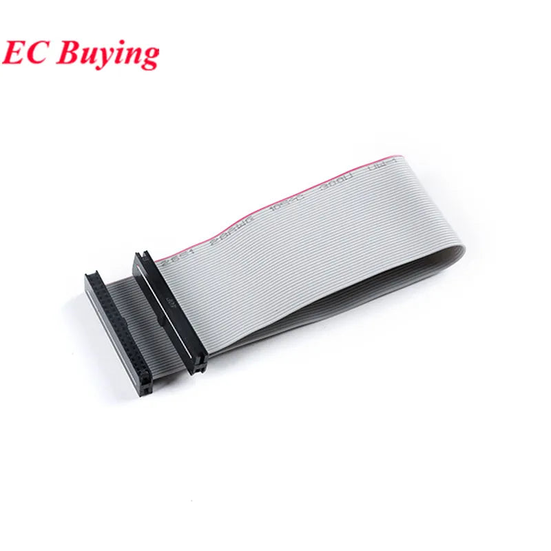 Gray Flat Ribbon Cable 1.27MM 2.0MM 2.54MM Pitch AVR 20cm Data Line Wire FC-6/8/10/12/14/16/20/24/26/30/34/40/50P Pin Connector