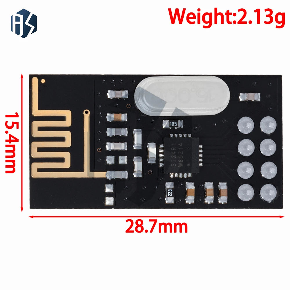 Upgraded NRF24L01+ 2.4GHz Wireless Transceiver Module, Compatible with Arduino for DIY Electronic Projects