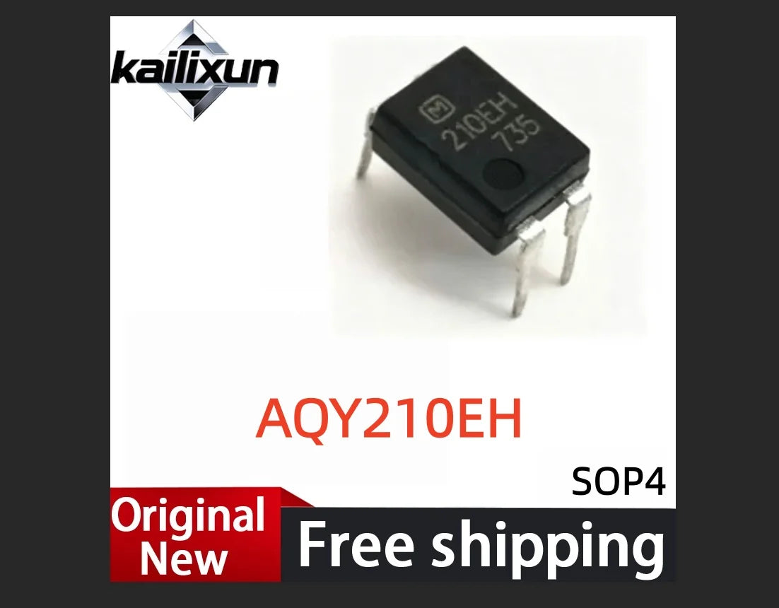 (10Pcs) AQY210EH 210EH SMD SOP-4 Optocoupler Solid State Relay IC