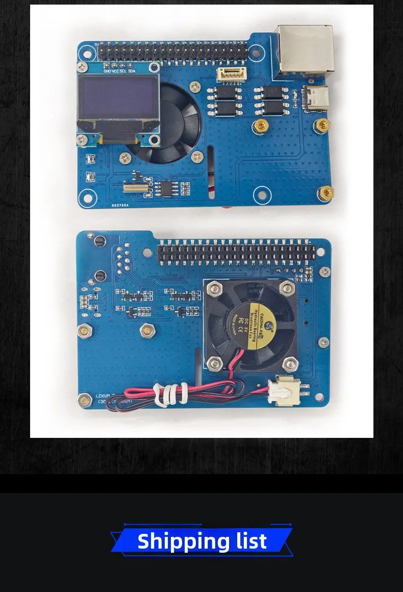 LCKVM Computer Remote Control PiKVM Expansion Board ATX Power Control OLED PCF8563 RTC