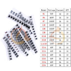 DIP SMD Zener Diode TVS Diodes Fast Switching Schottky Diode Assorted Kit DIY Mix Electronic set